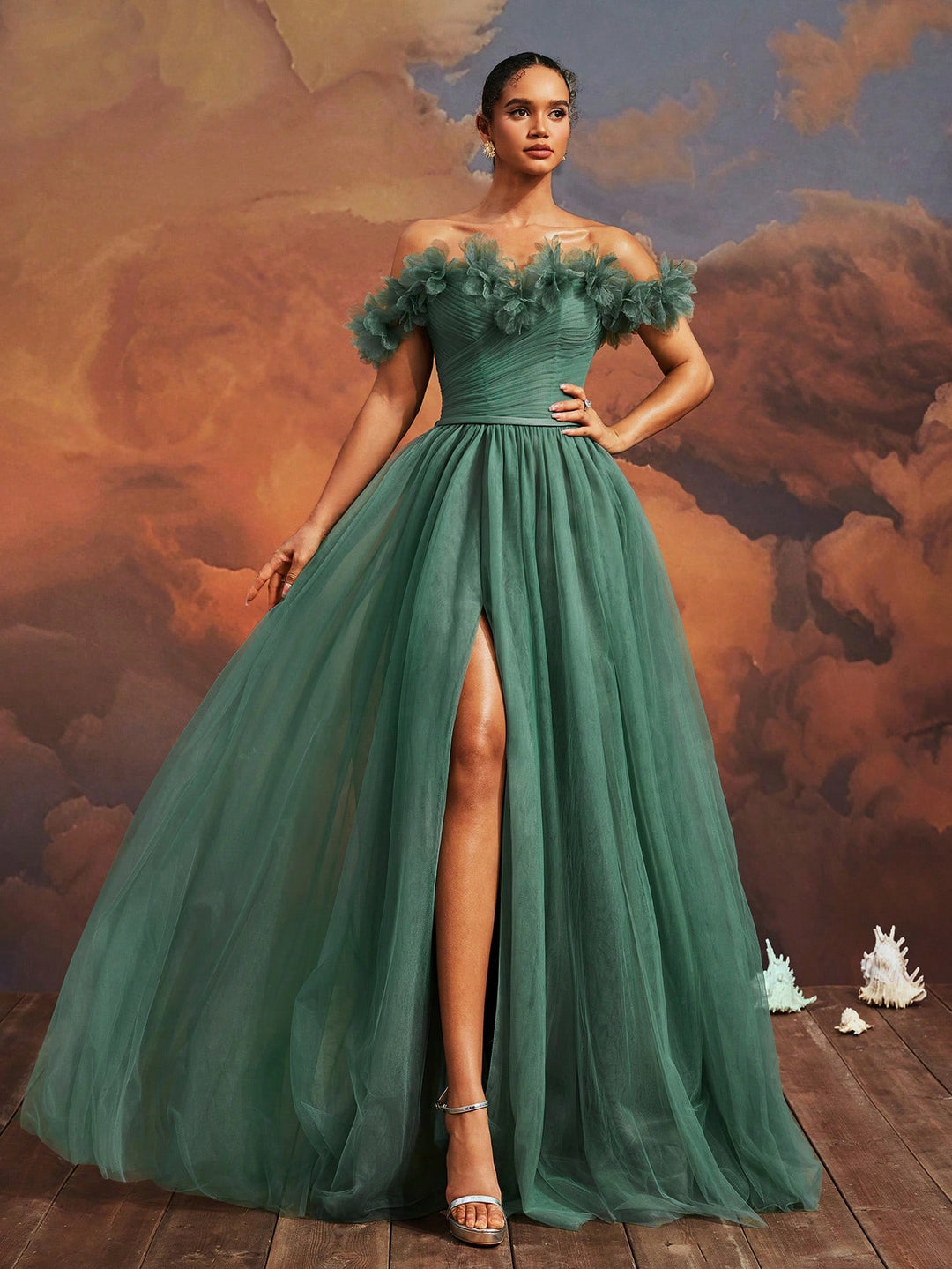 Rochie SHEIN, kaki