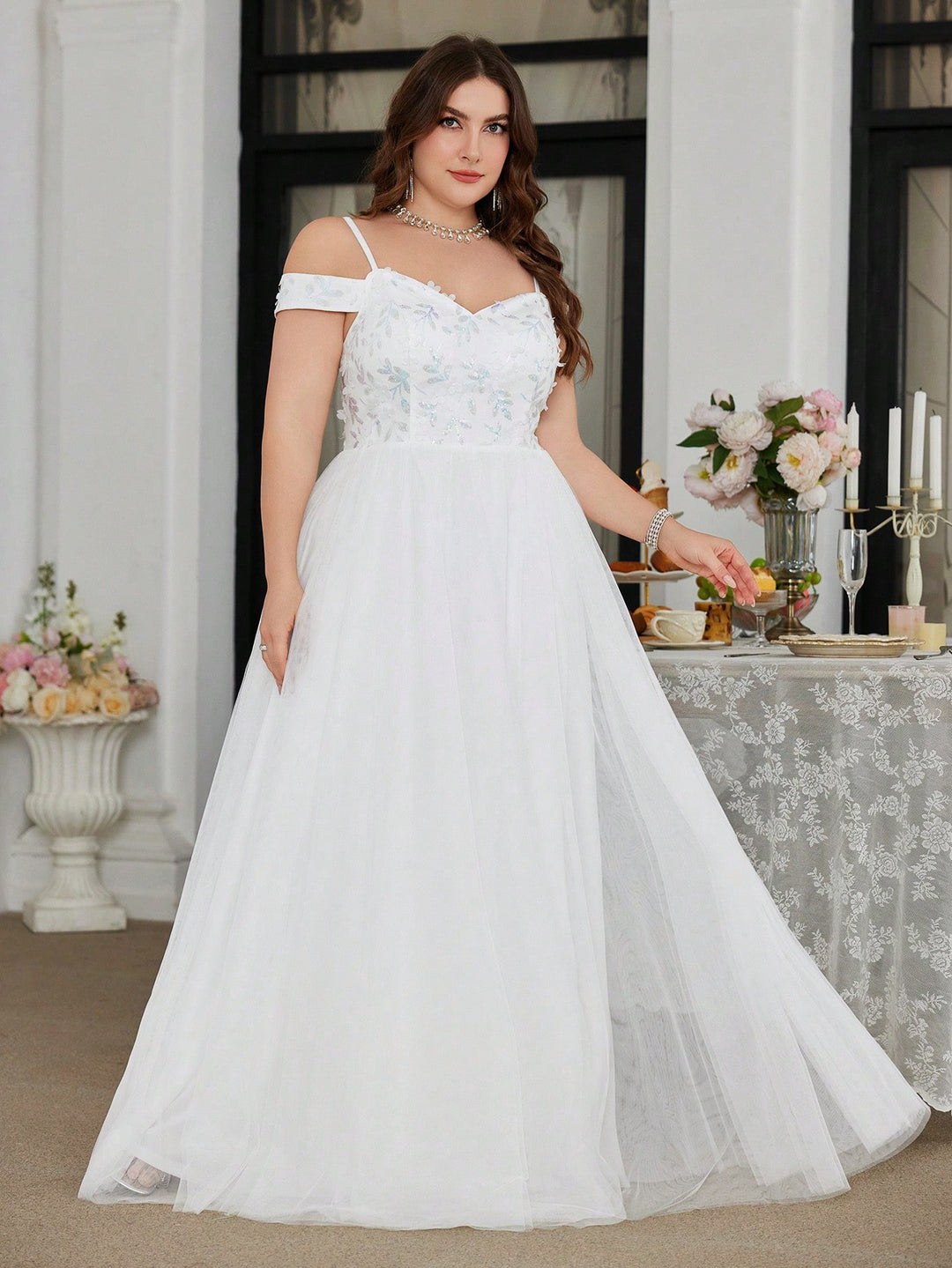 Rochie de mireasă SHEIN, alb