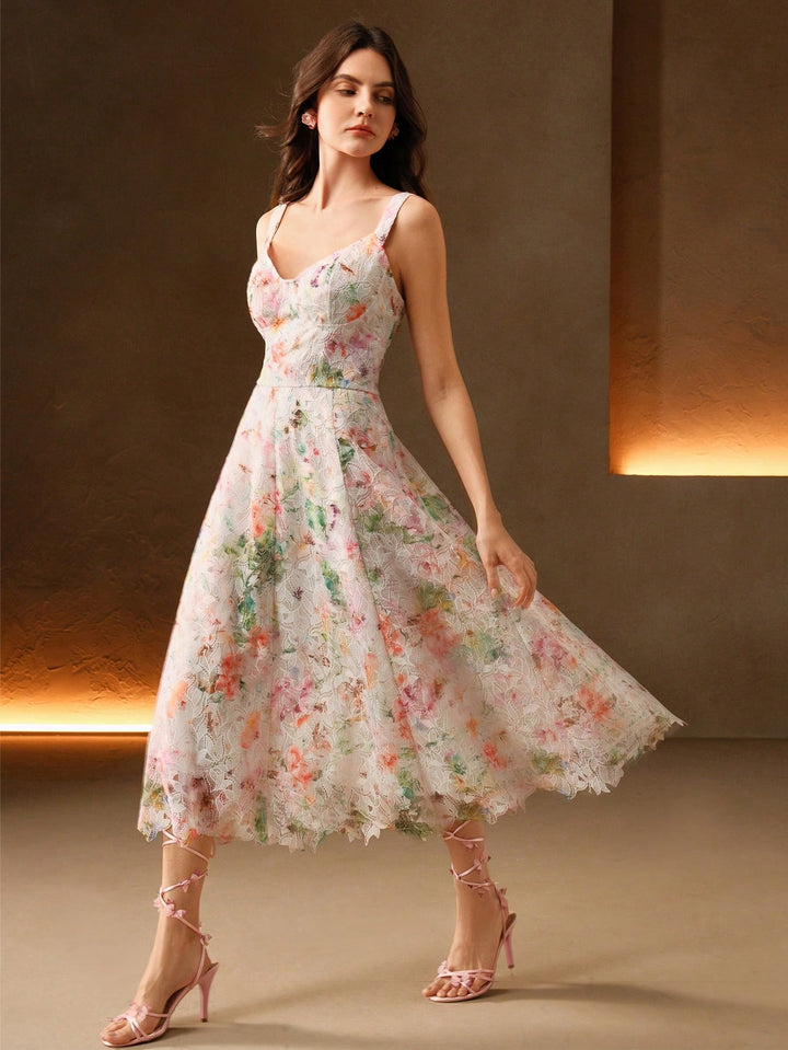 Rochie midi SHEIN, mix culori