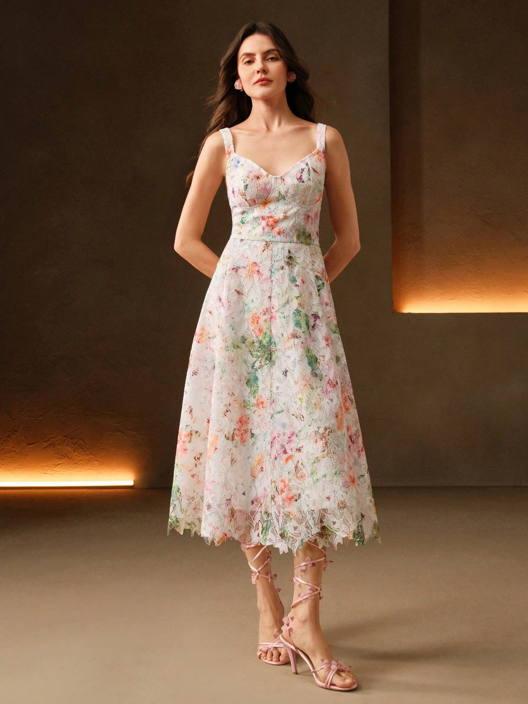 Rochie midi SHEIN, mix culori