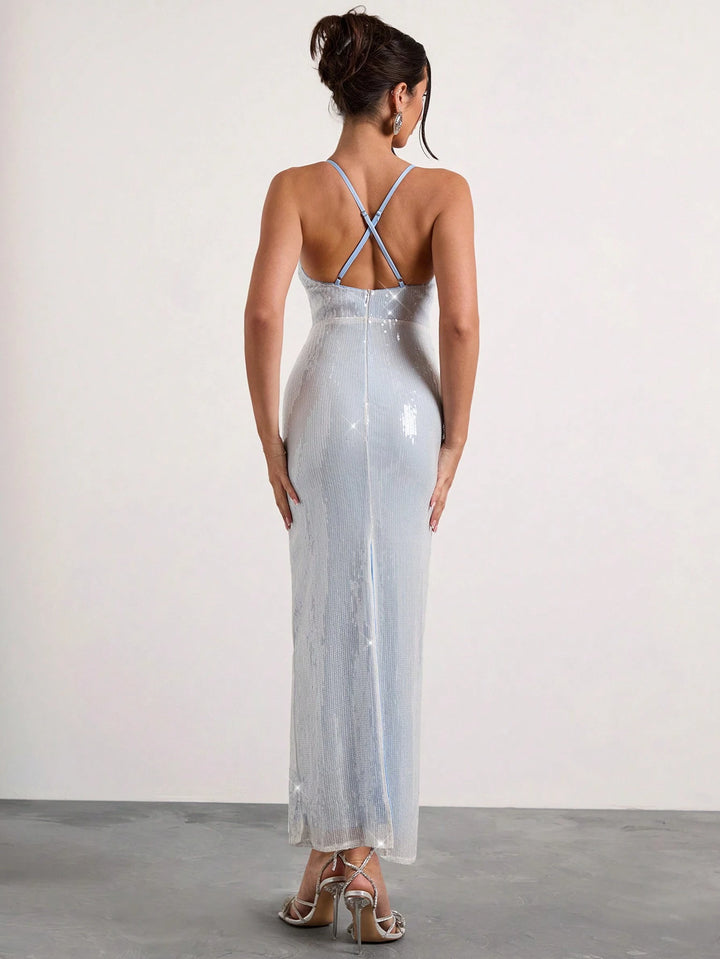 Rochie maxi SHEIN, albastru