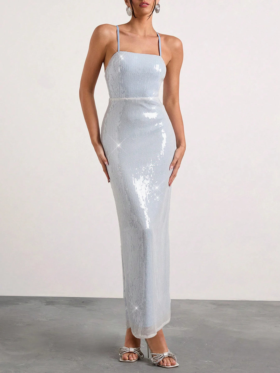 Rochie maxi SHEIN, albastru