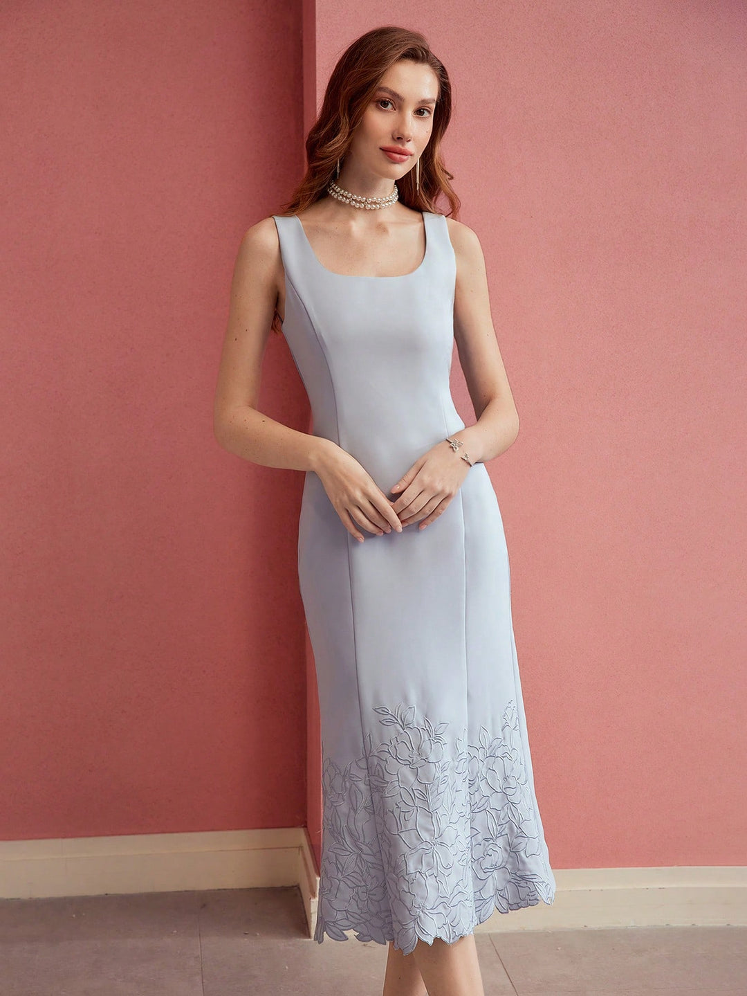 Rochie midi SHEIN, albastru