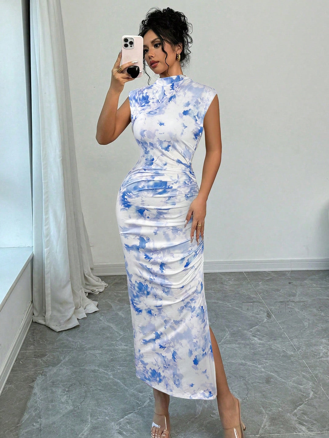 Rochie maxi SHEIN, albastru
