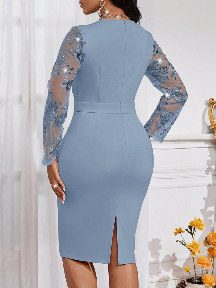 Rochie midi SHEIN, albastru