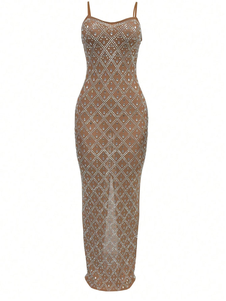 Rochie maxi SHEIN, maro