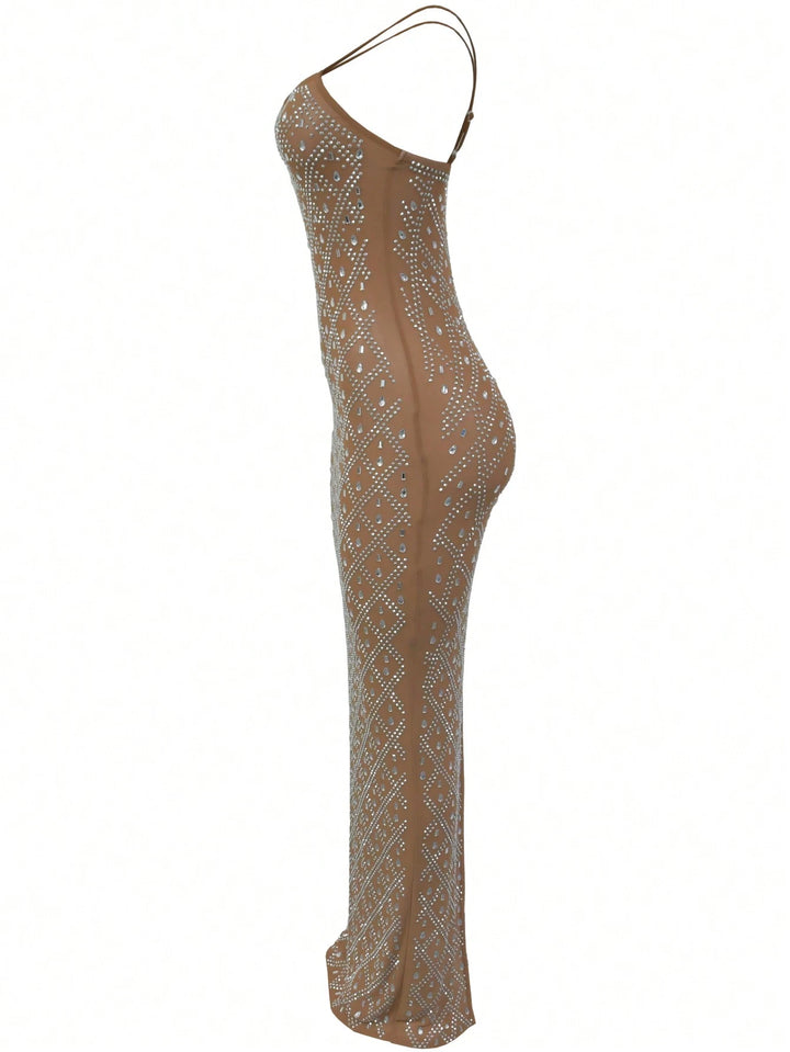 Rochie maxi SHEIN, maro