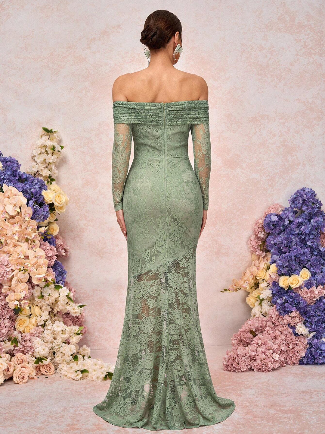 Rochie maxi SHEIN, verde