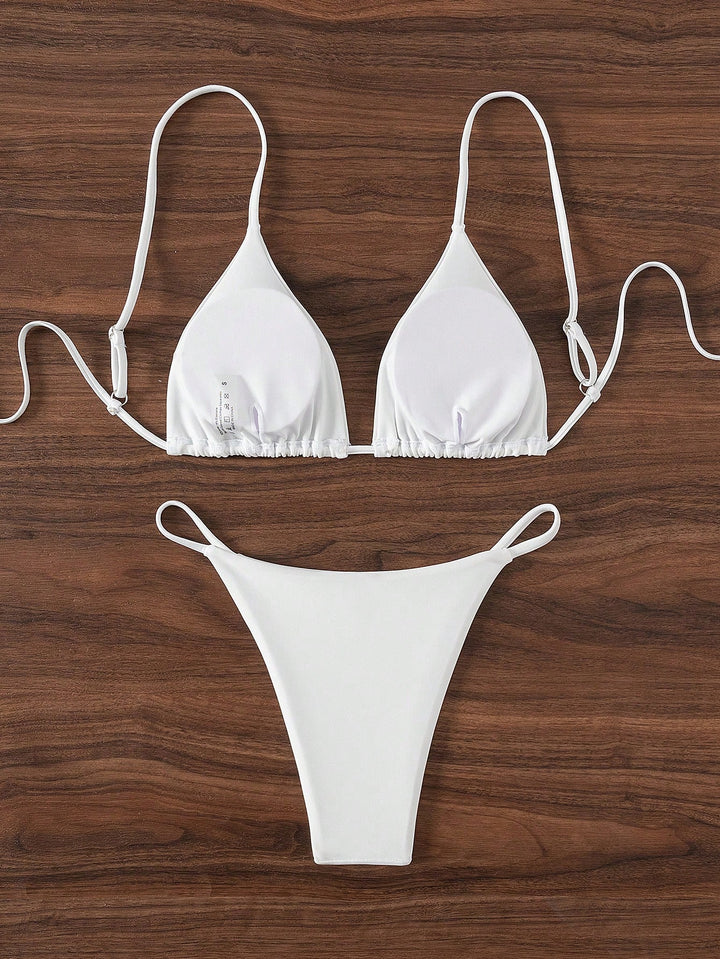 Set bikini SHEIN, alb