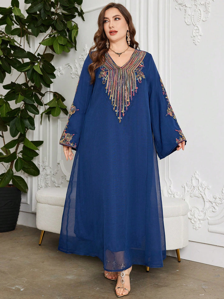 Rochie maxi SHEIN, albastru