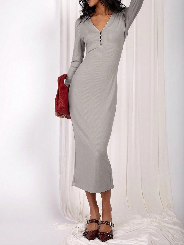 Rochie midi SHEIN, gri
