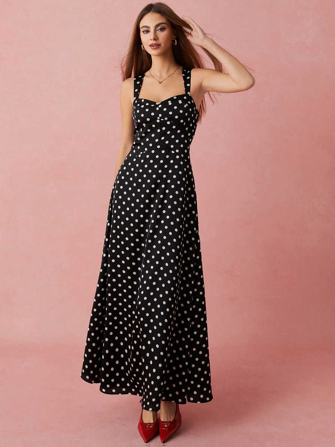 Rochie maxi SHEIN, alb