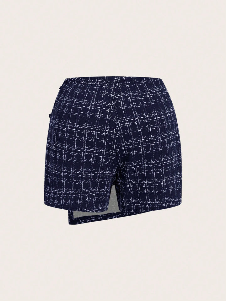 Fustă pantalon SHEIN, albastru
