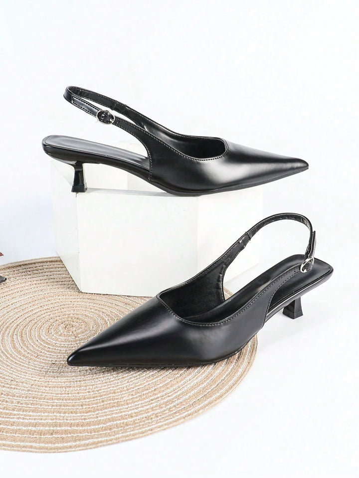 Pantofi cu toc SHEIN, negru