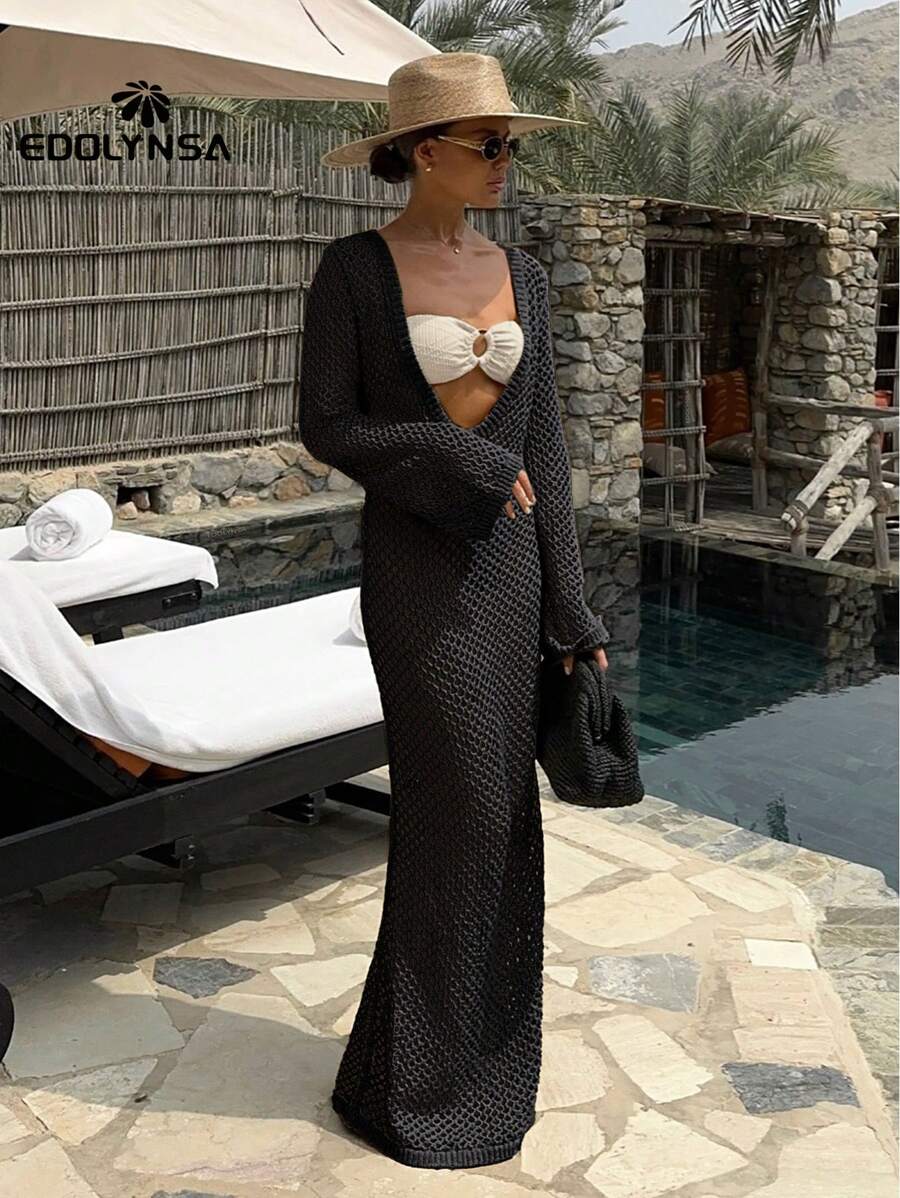 Rochie de plajă SHEIN, negru