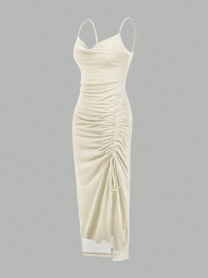 Rochie midi SHEIN, crem