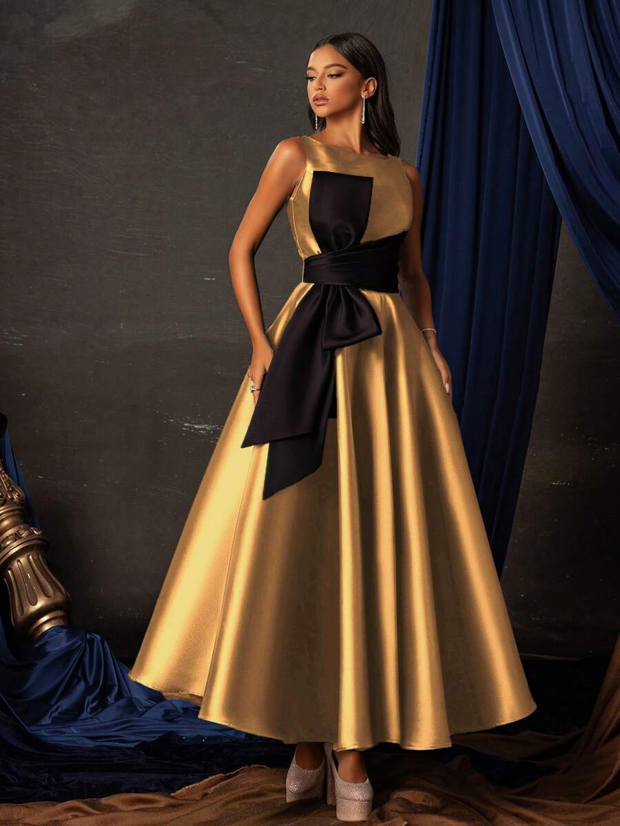 Rochie de ocazie SHEIN, auriu