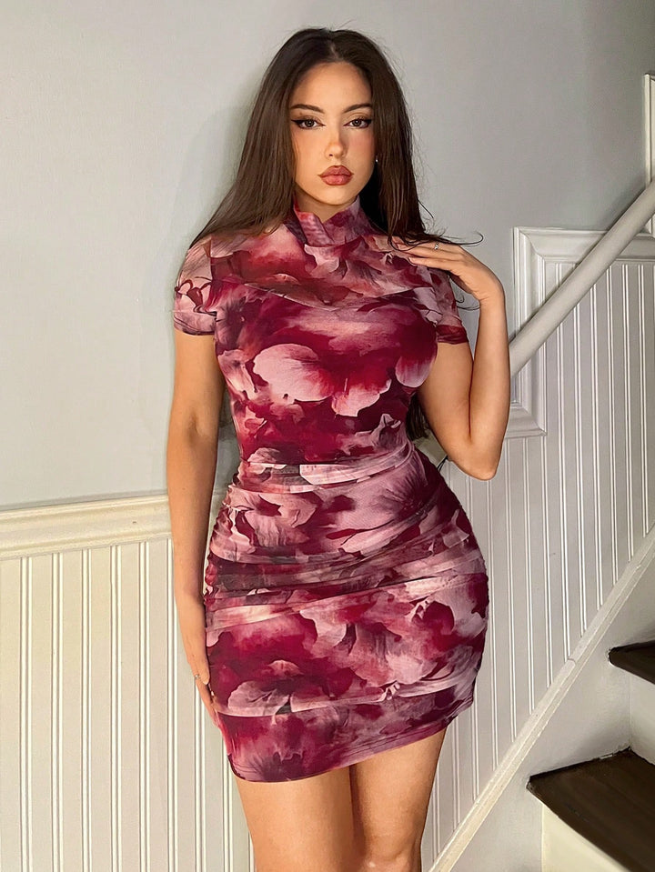 Rochie mini SHEIN, vișiniu