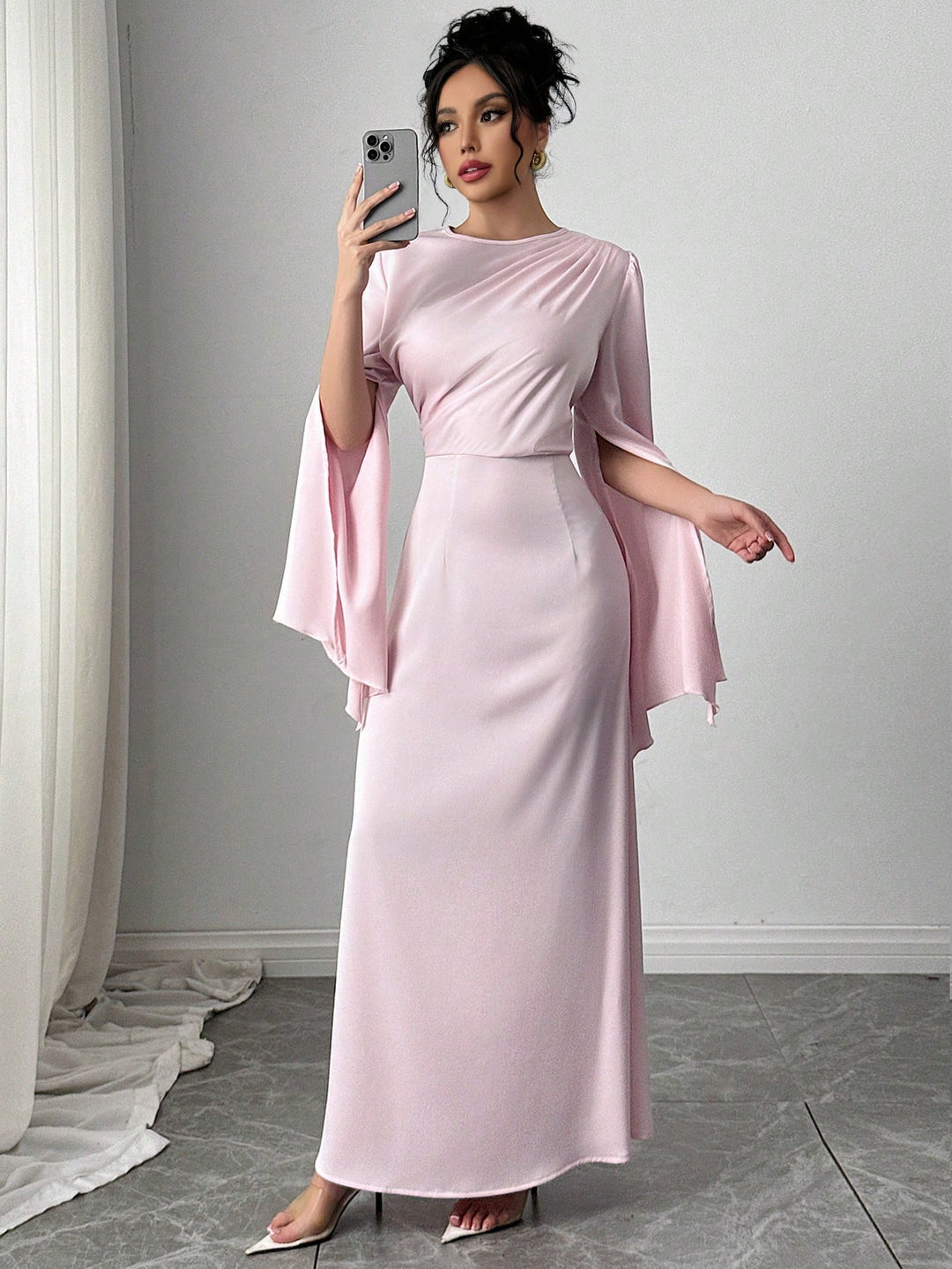 Rochie maxi SHEIN, roz