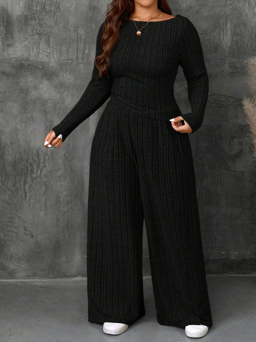 Compleu Shein Curve+, negru