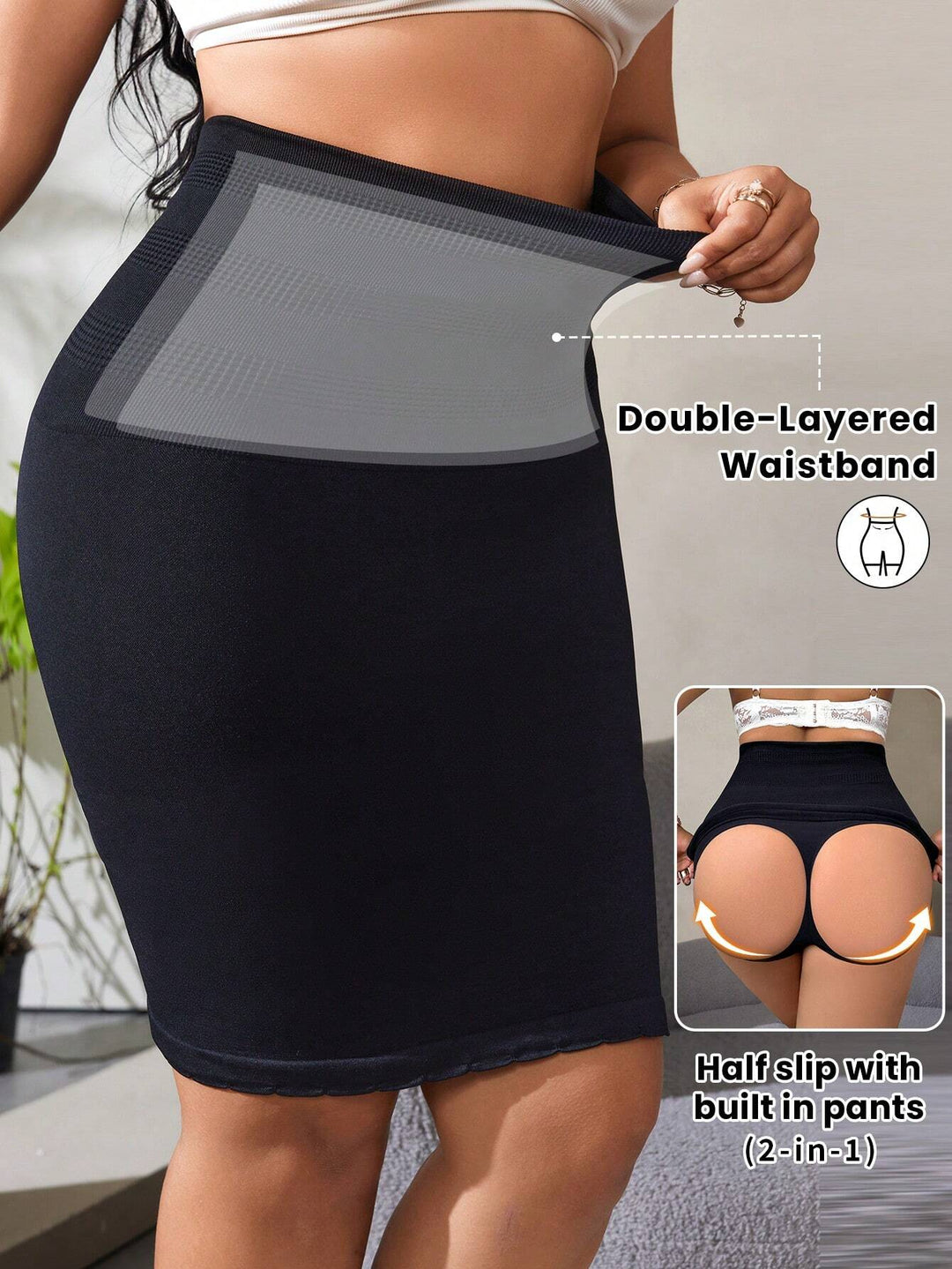 Body Modelator SHEIN, negru