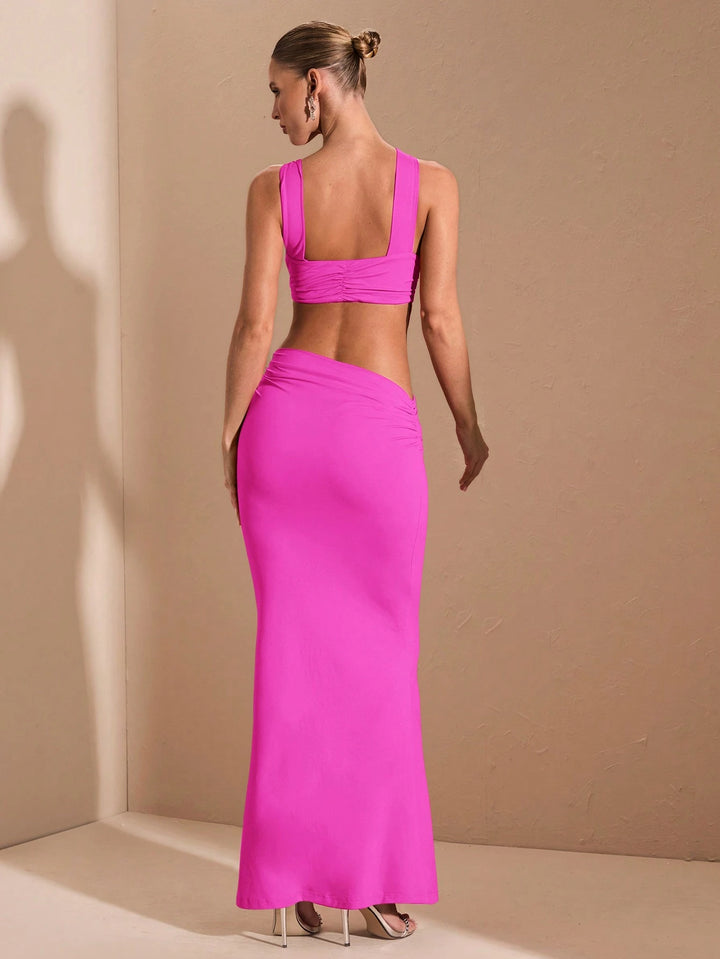 Rochie maxi SHEIN, roz