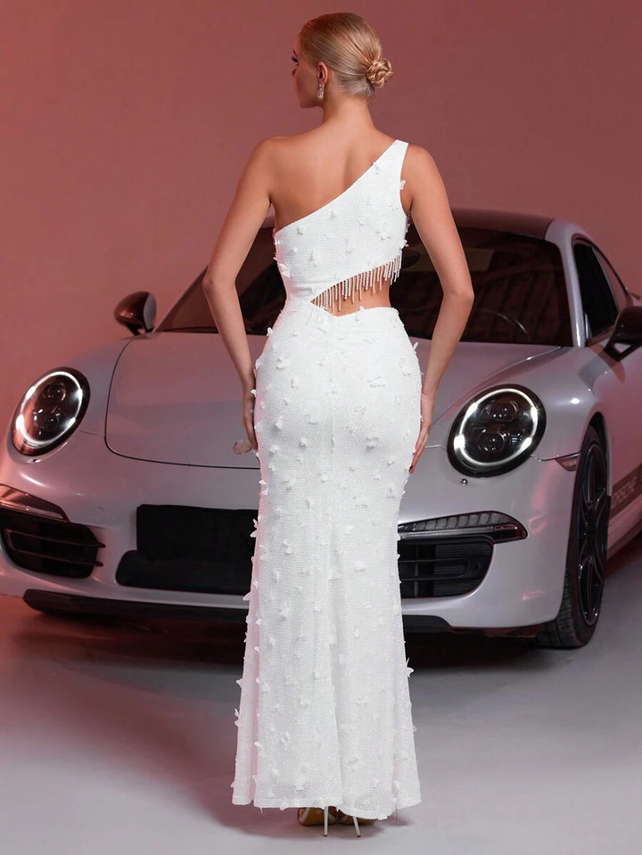 Rochie de ocazie SHEIN, alb