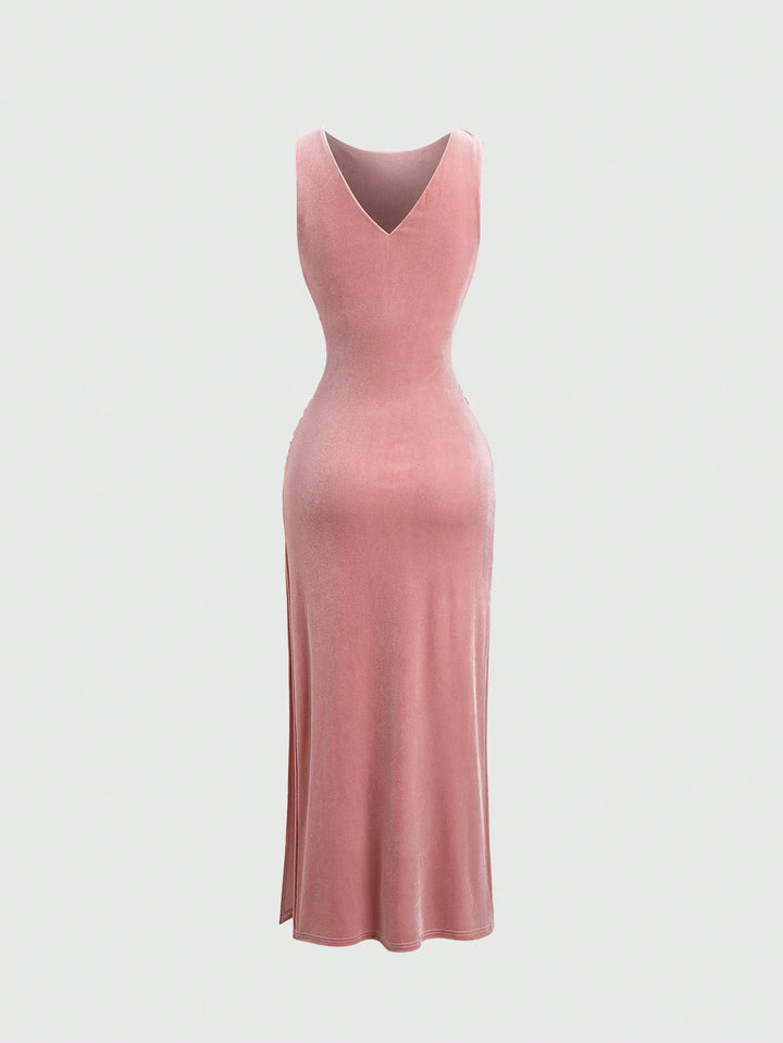 SHEIN Maxi ruha, rózsaszín