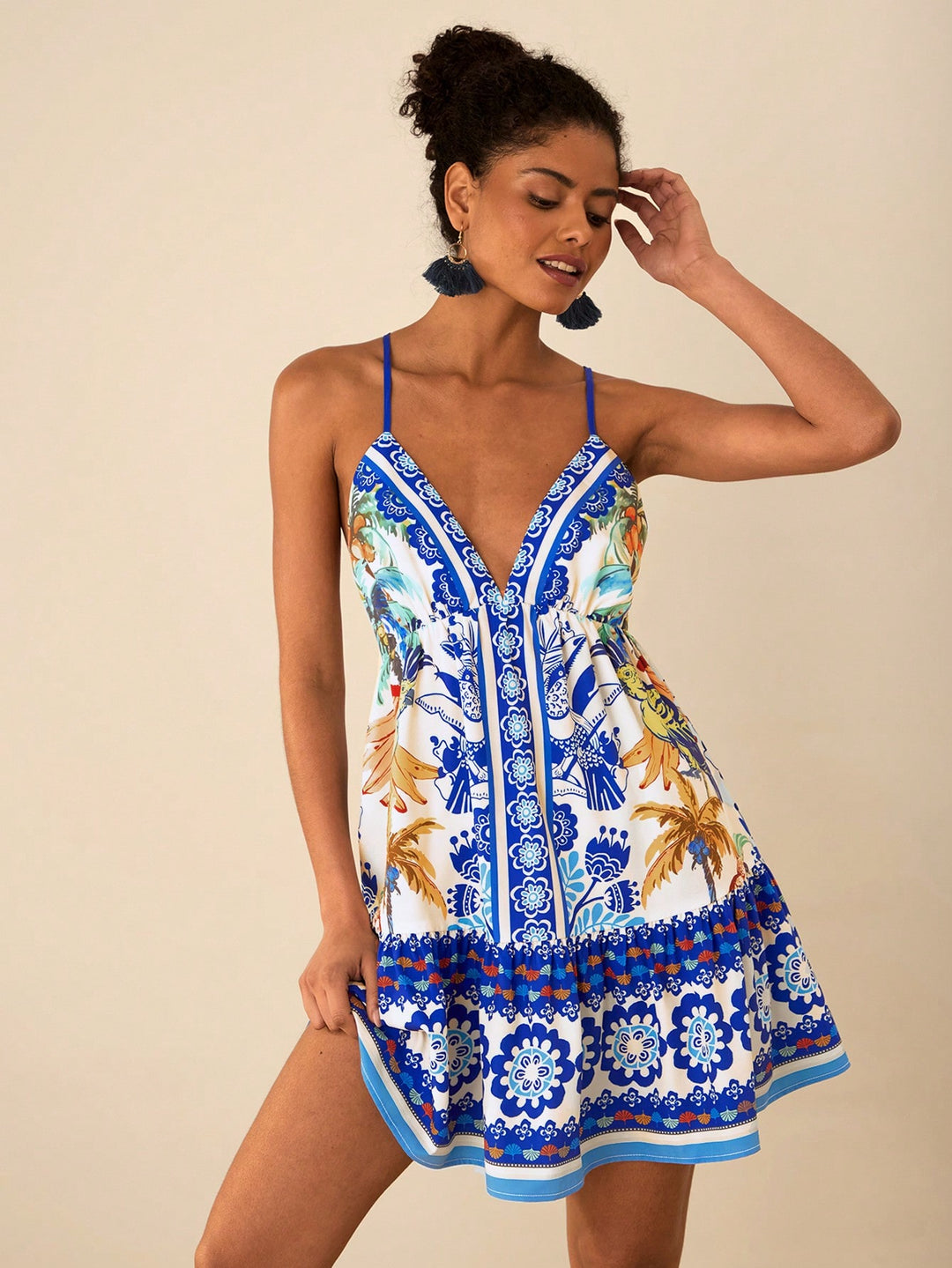 Rochie scurtă SHEIN, albastru