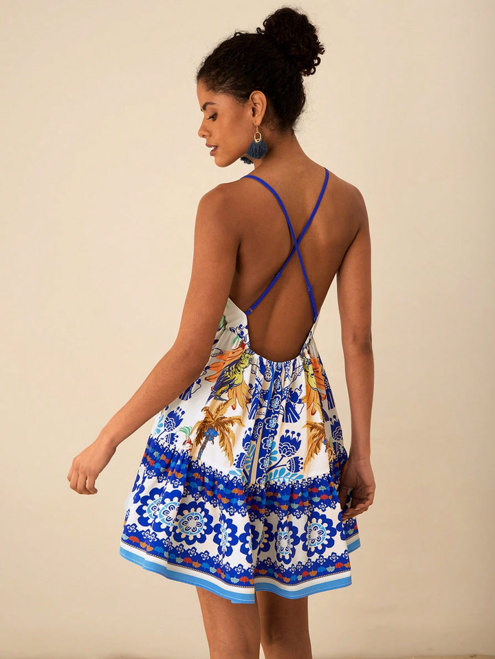 Rochie scurtă SHEIN, albastru