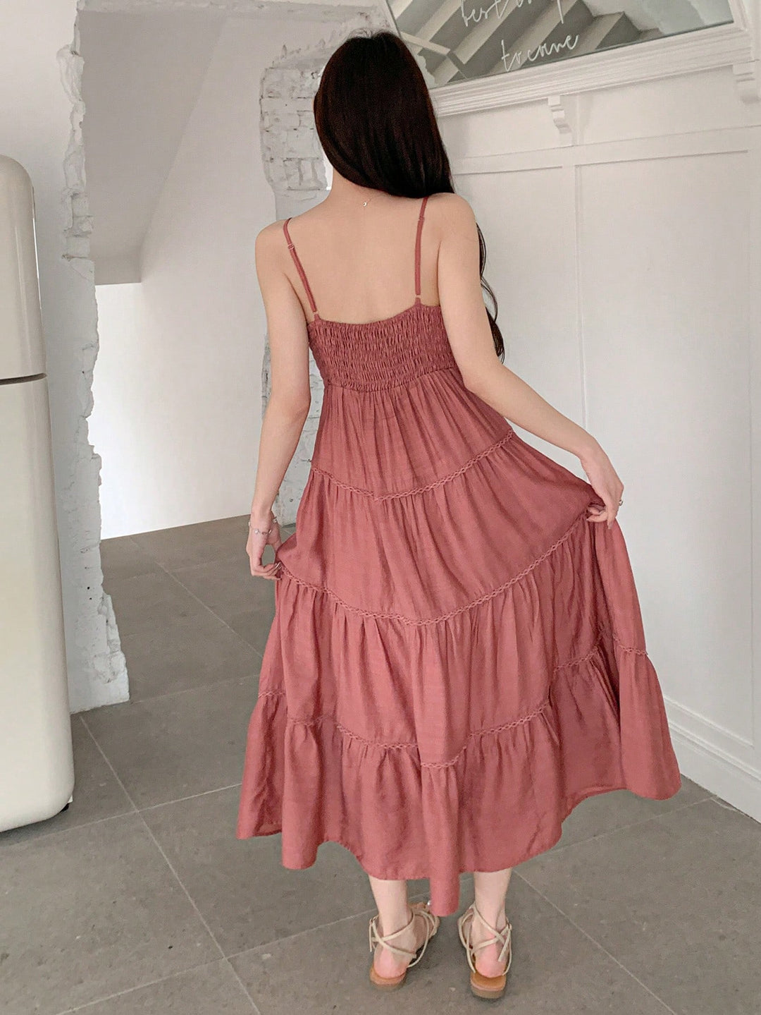 Rochie maxi SHEIN, roz