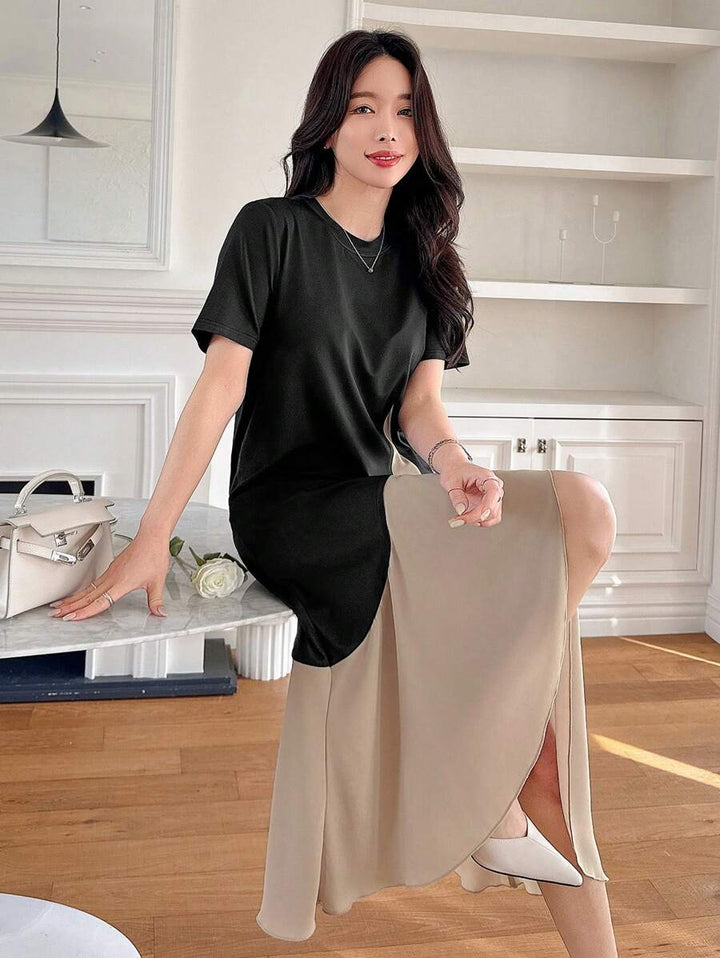 Rochie midi SHEIN, mix culori