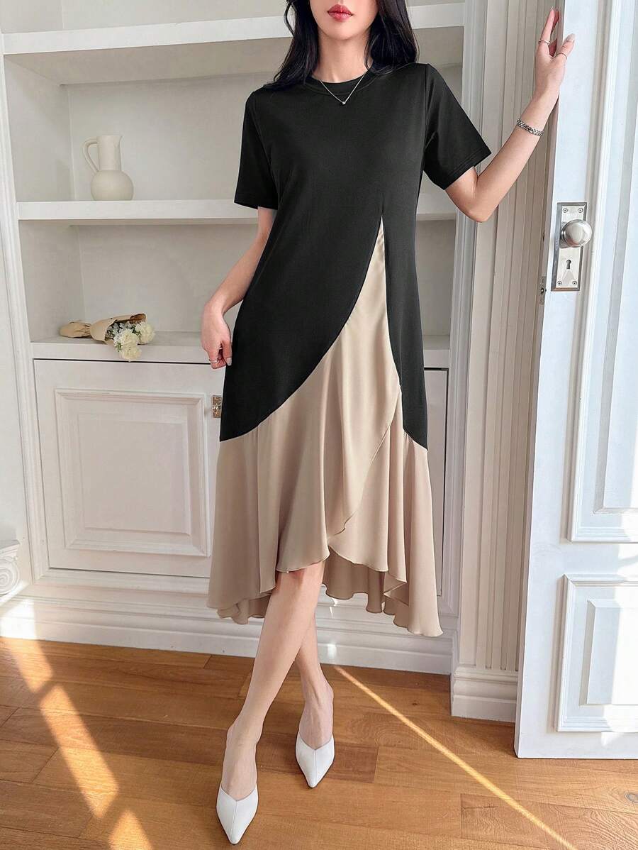 Rochie midi SHEIN, mix culori