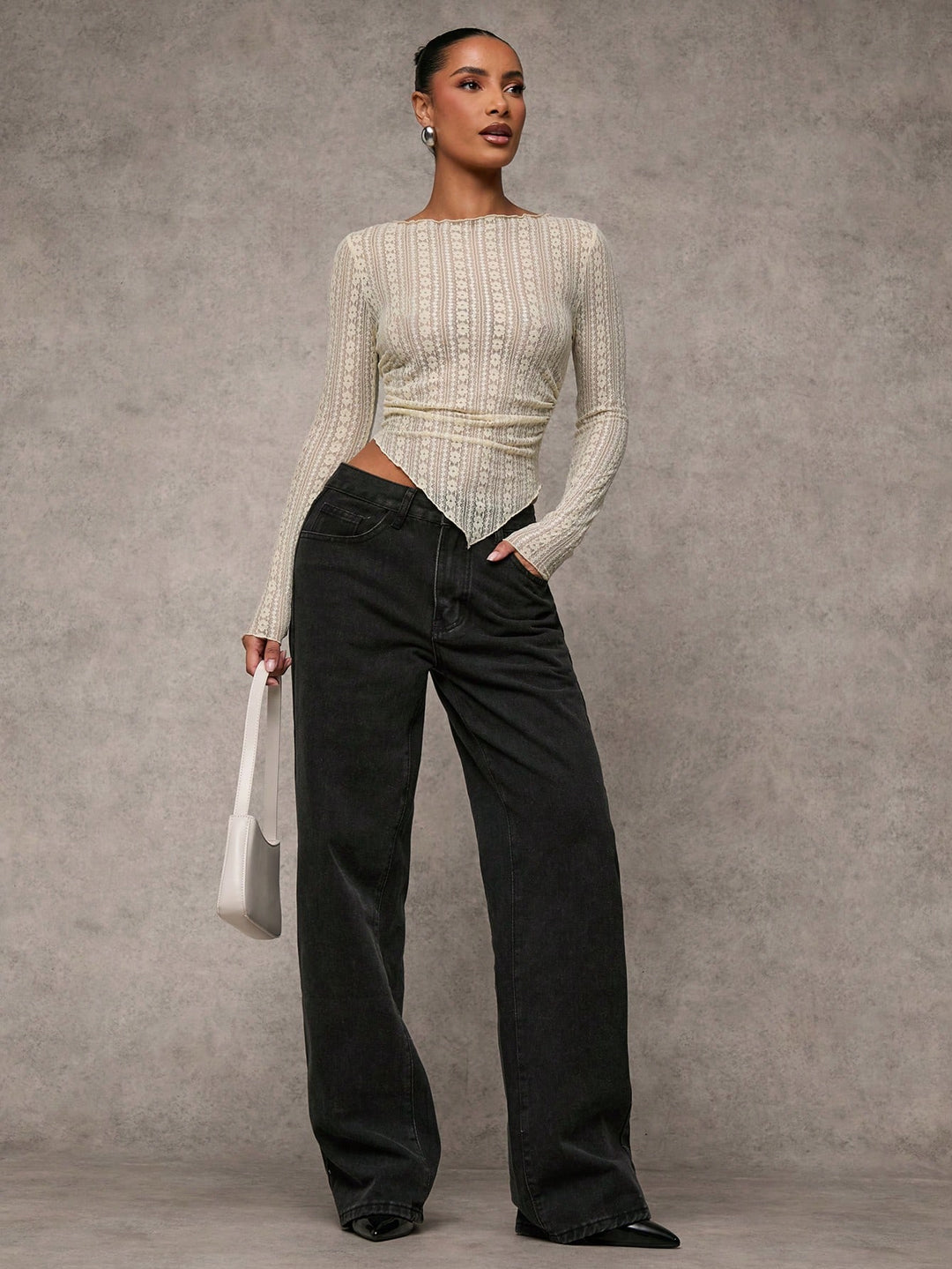 Top SHEIN, crem