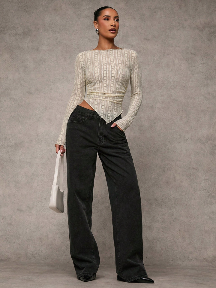 Top SHEIN, crem
