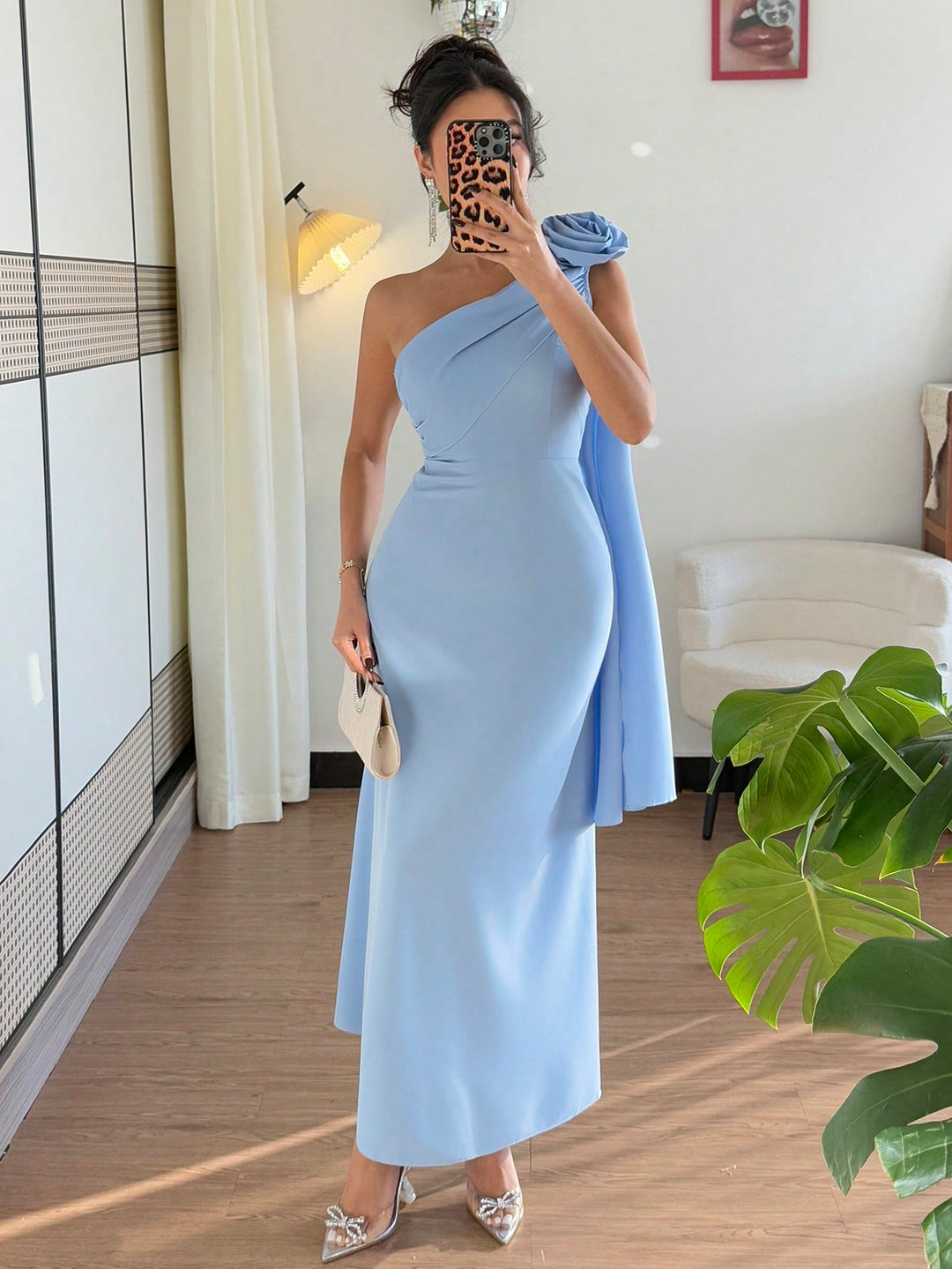 Rochie maxi SHEIN, albastru