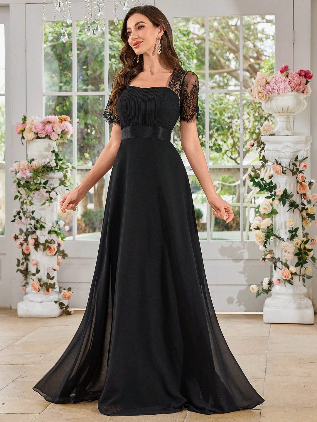 Rochie maxi SHEIN, negru
