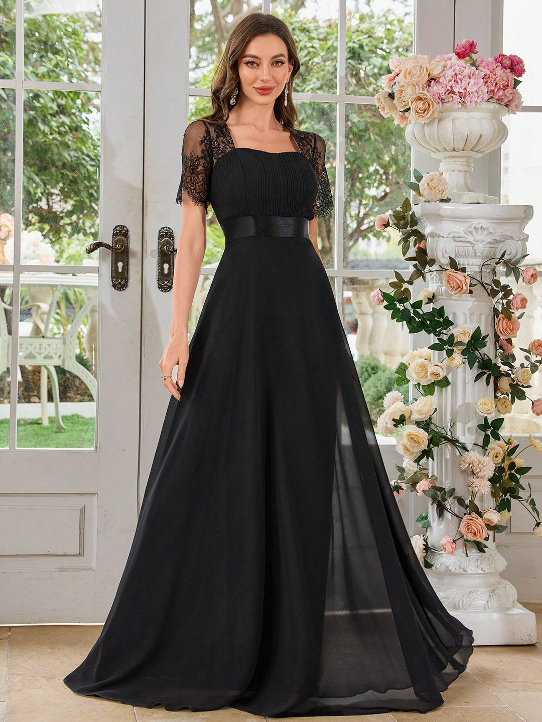 Rochie maxi SHEIN, negru