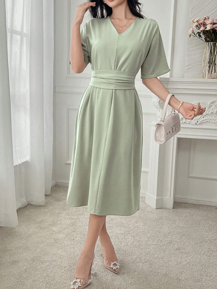Rochie midi SHEIN, verde