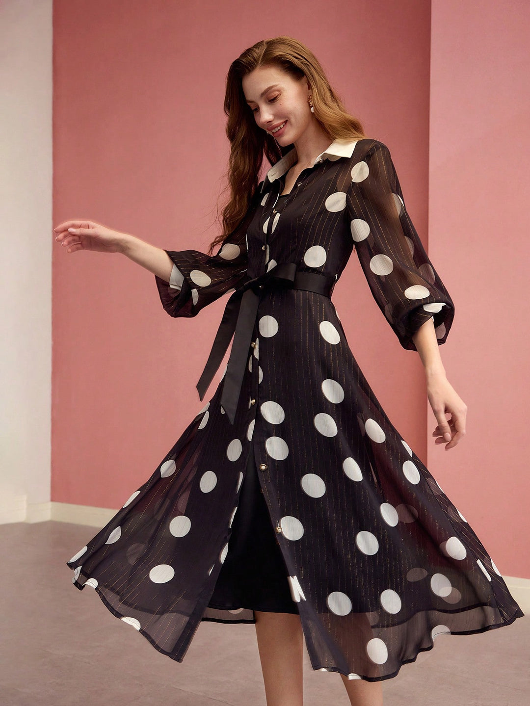 Rochie midi SHEIN, mix culori