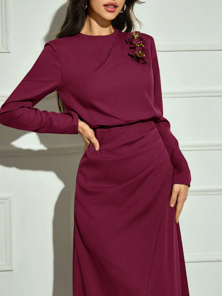Rochie midi SHEIN, mov