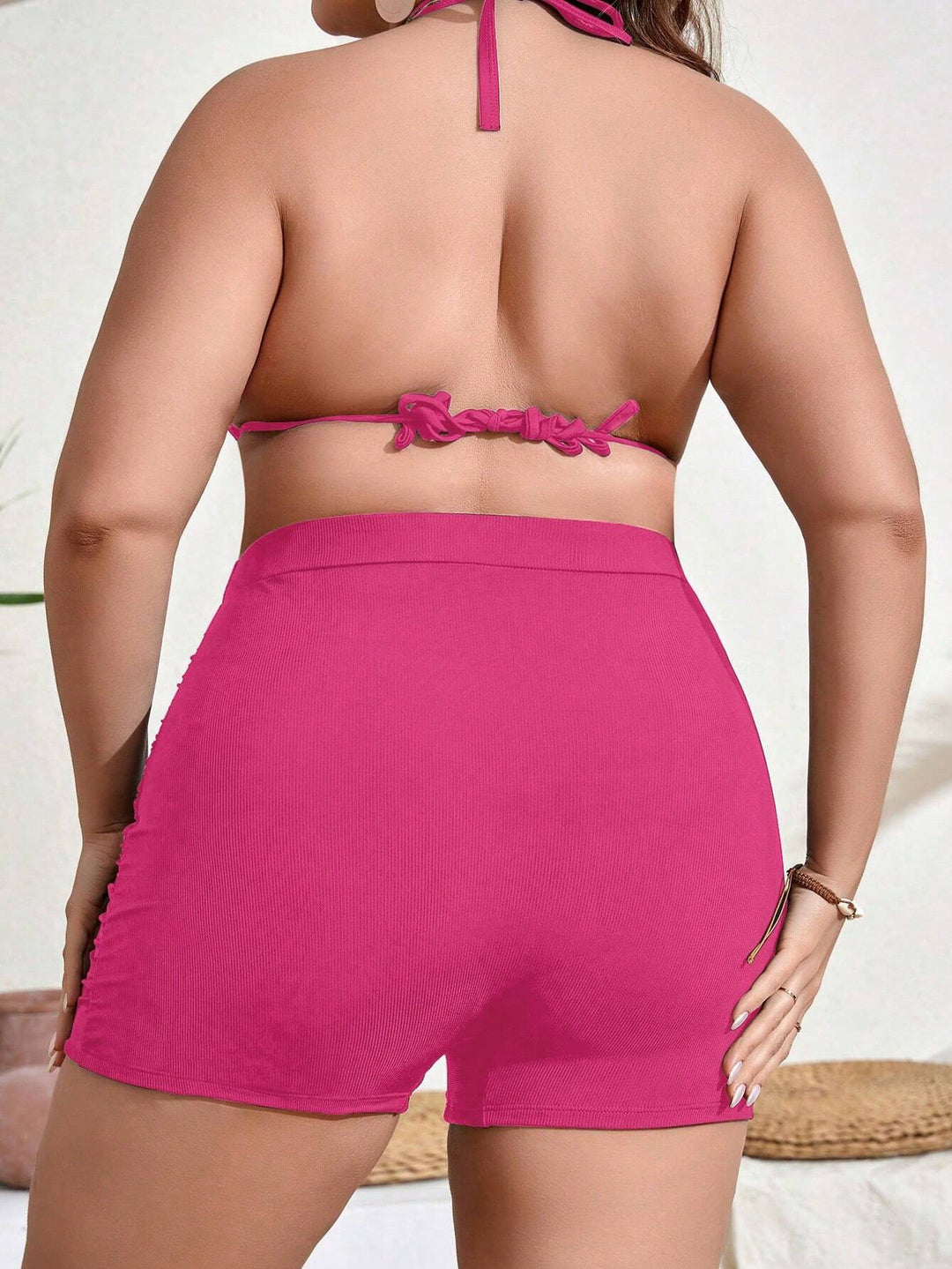 Pantaloni scurți SHEIN, roz