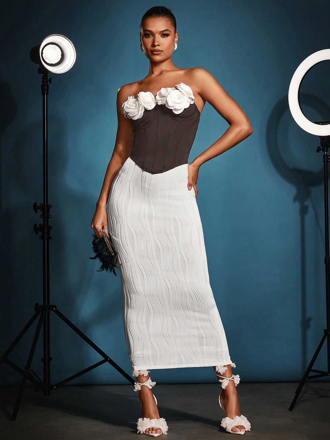 Corset SHEIN, maro
