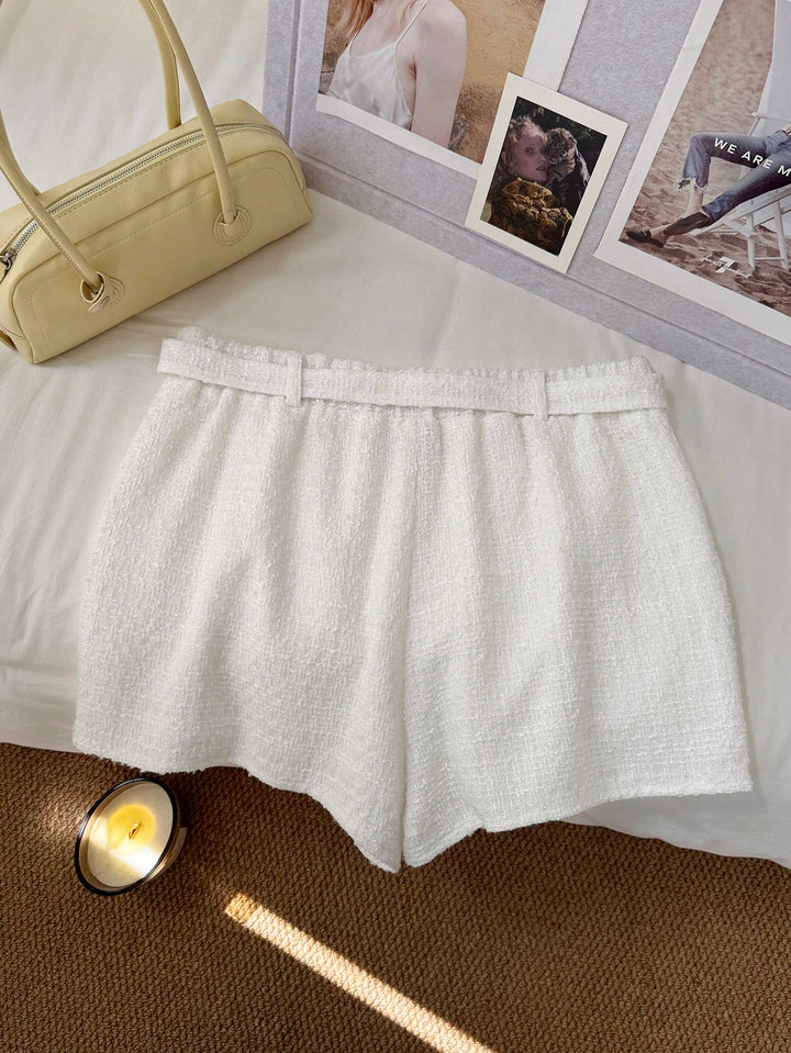 Fustă pantalon SHEIN, crem