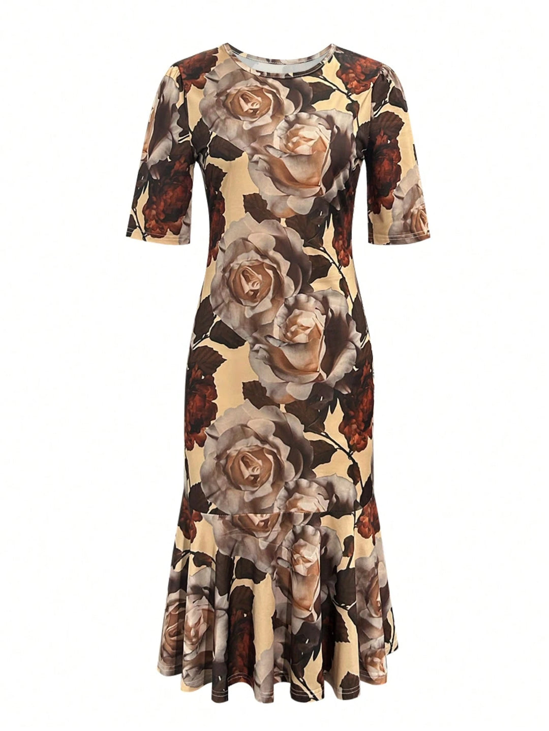 Rochie midi SHEIN, mix culori