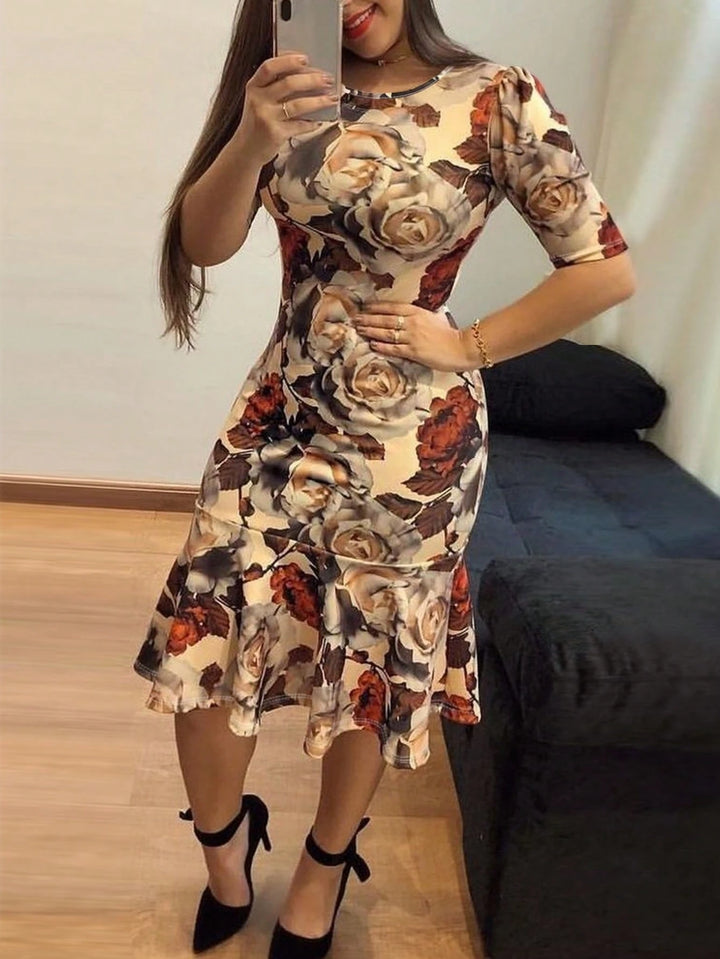 Rochie midi SHEIN, mix culori