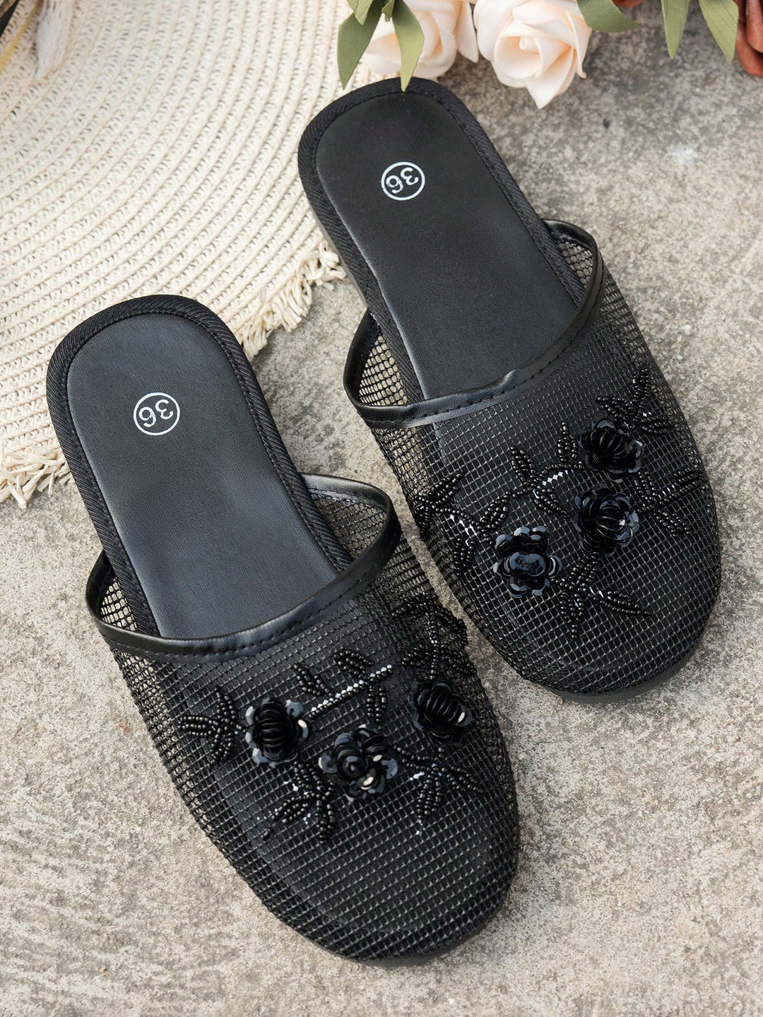 SHEIN papucs, fekete