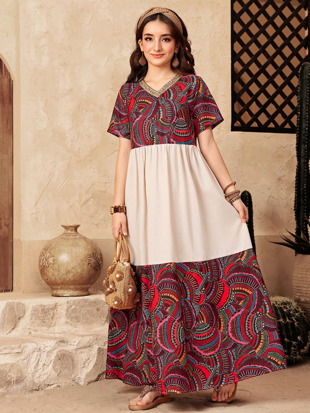 Rochie lungă SHEIN, mix culori