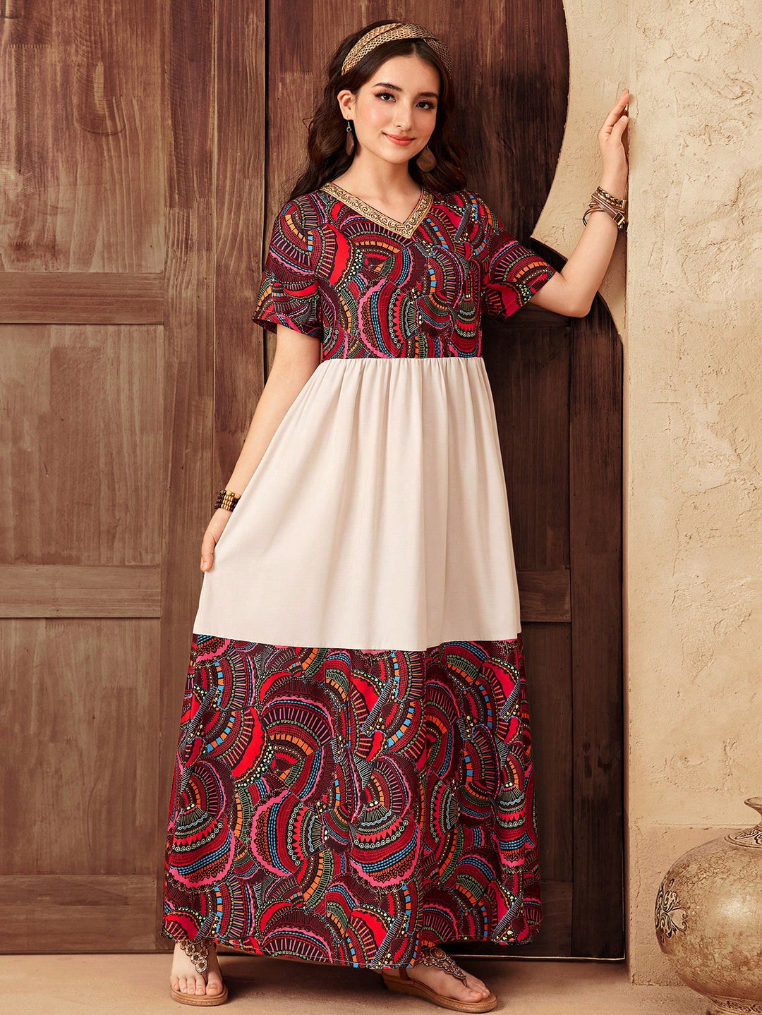 Rochie lungă SHEIN, mix culori