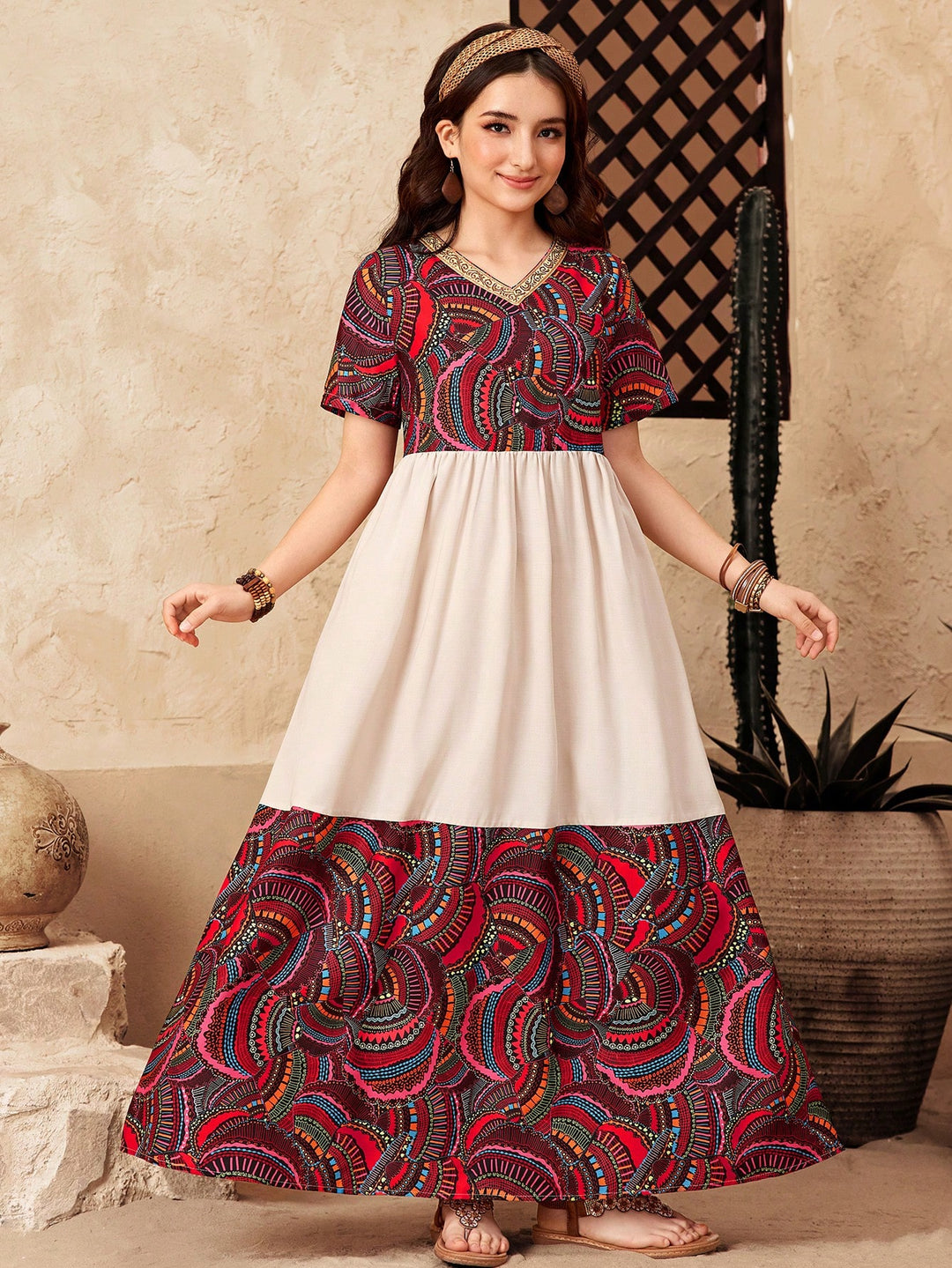 Rochie lungă SHEIN, mix culori